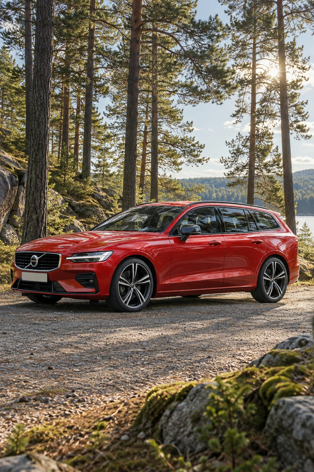 АВТО 1007841 Вольво V60 красный Сосновый лес