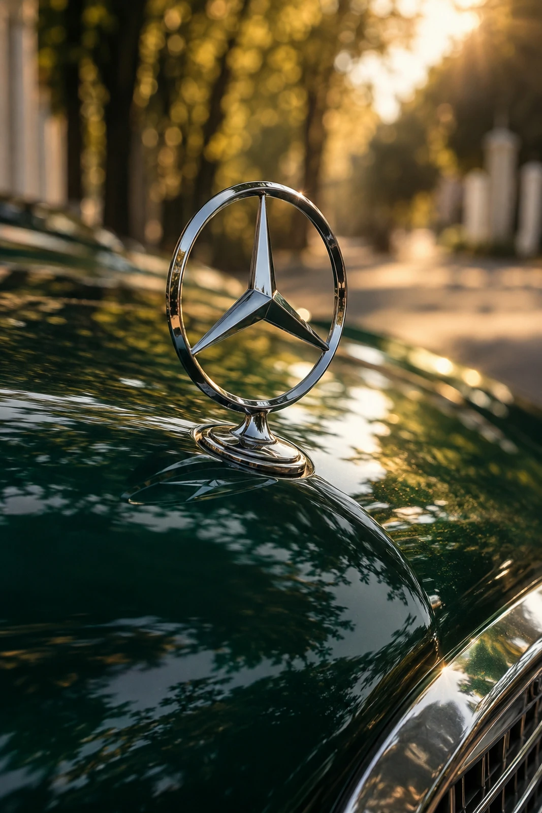 АВТО 1008085 Мерседес SClass Звезда на капоте