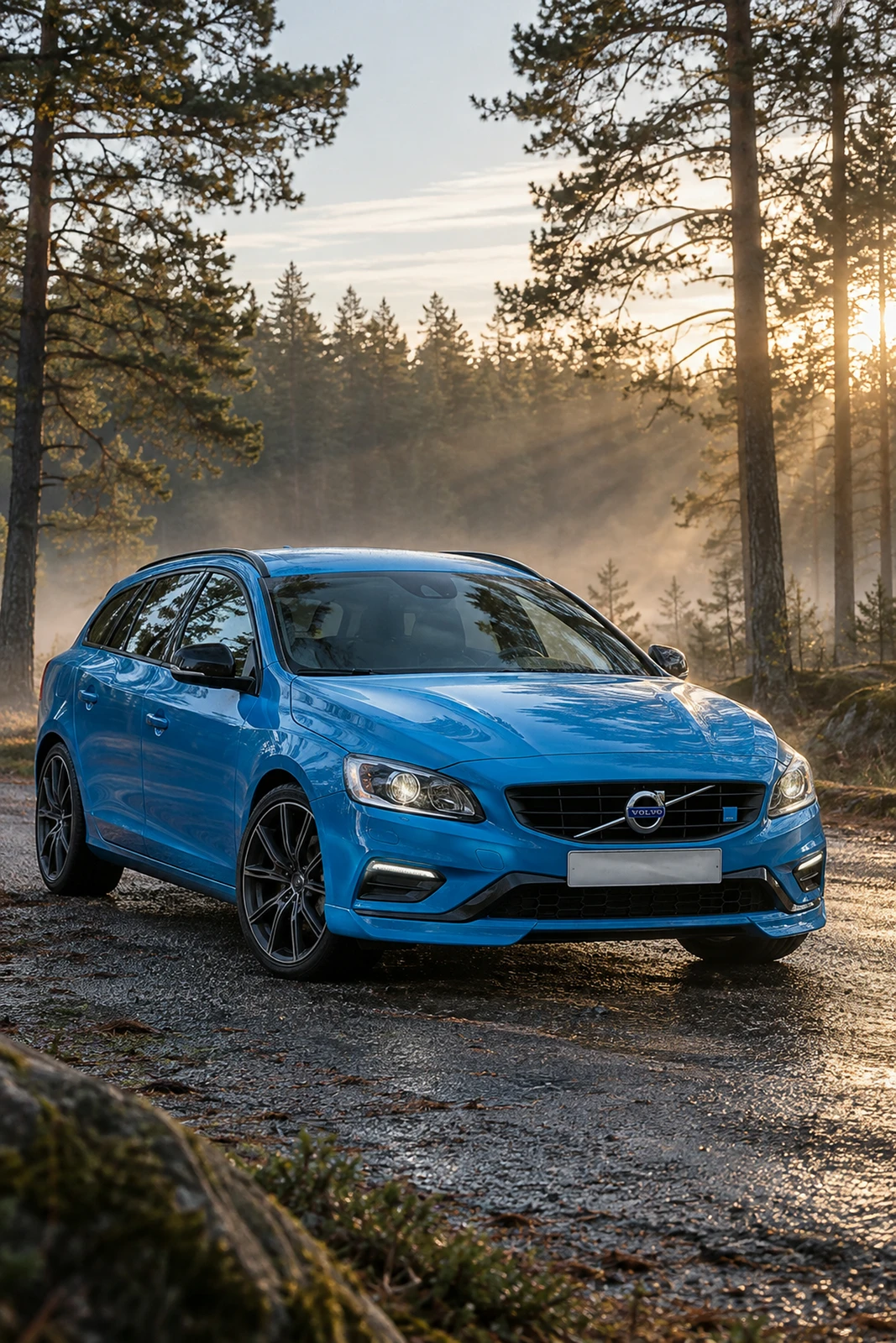 АВТО 1008153 Вольво V60 Полстар голубой Сосновый рассвет