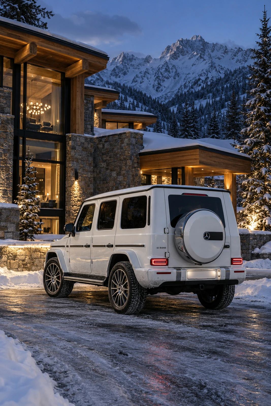 АВТО 1007717 Мерседес-G500-альпийский-лодж