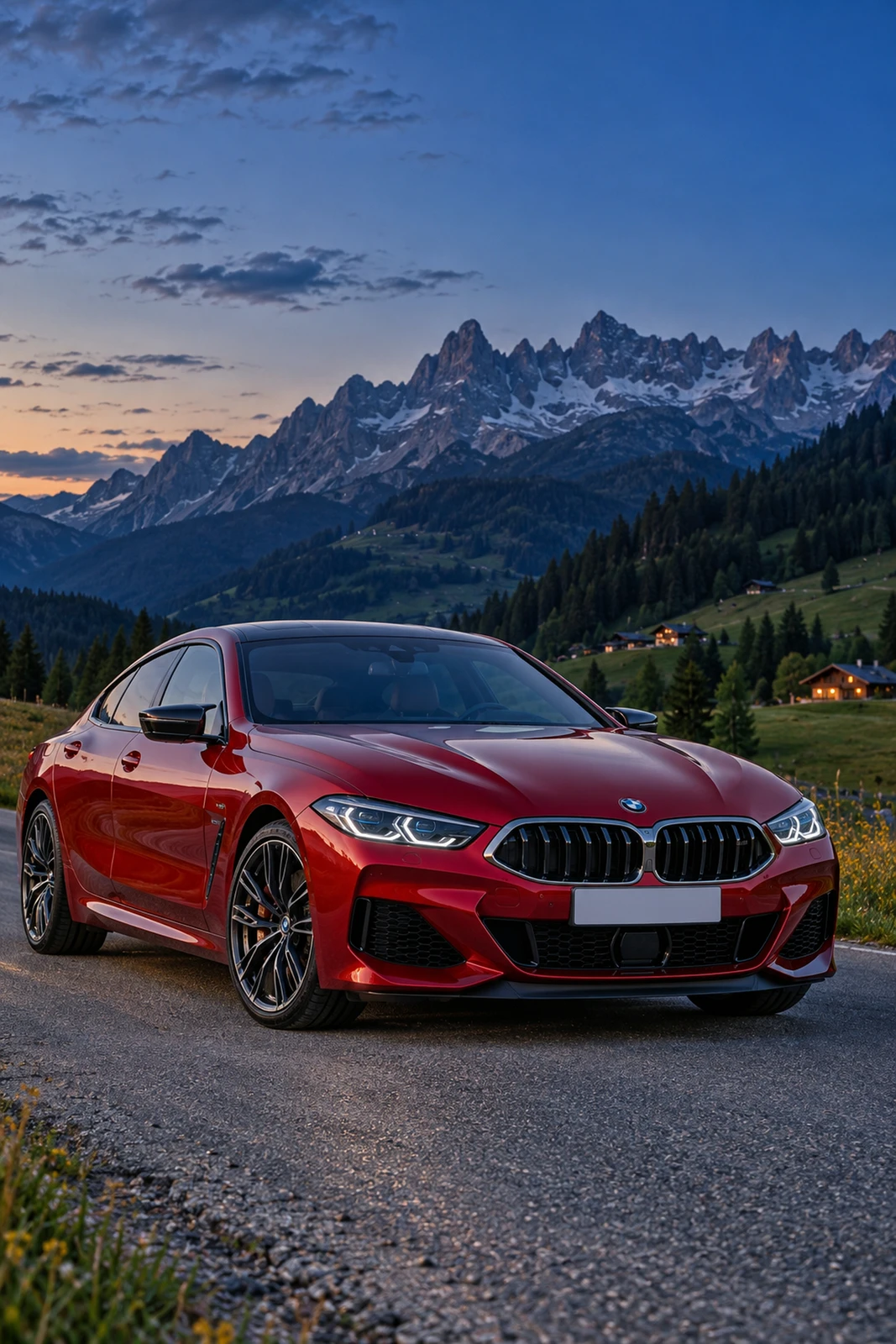 АВТО 1007871 БМВ 840i красный Альпийский луг