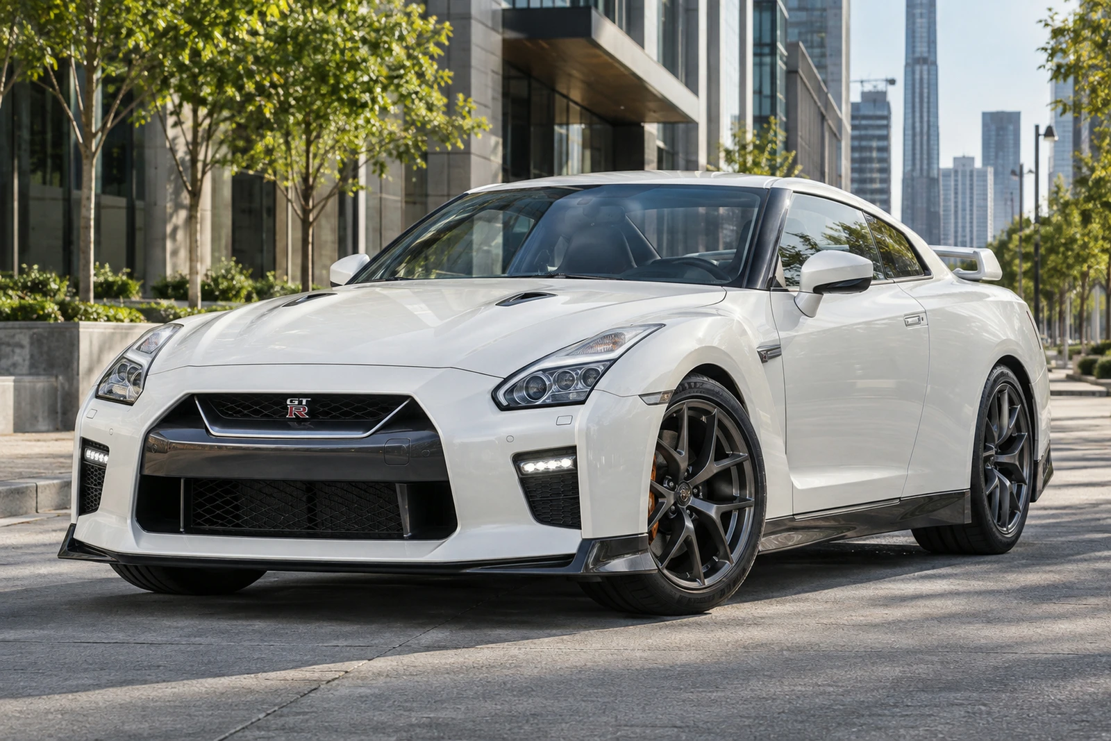 АВТО 1007902 Ниссан GTR белый Чикаго