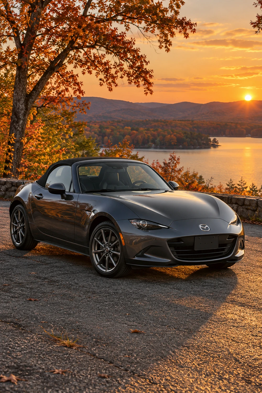 АВТО 1006878 Mazda MX5 ND графит красные листья