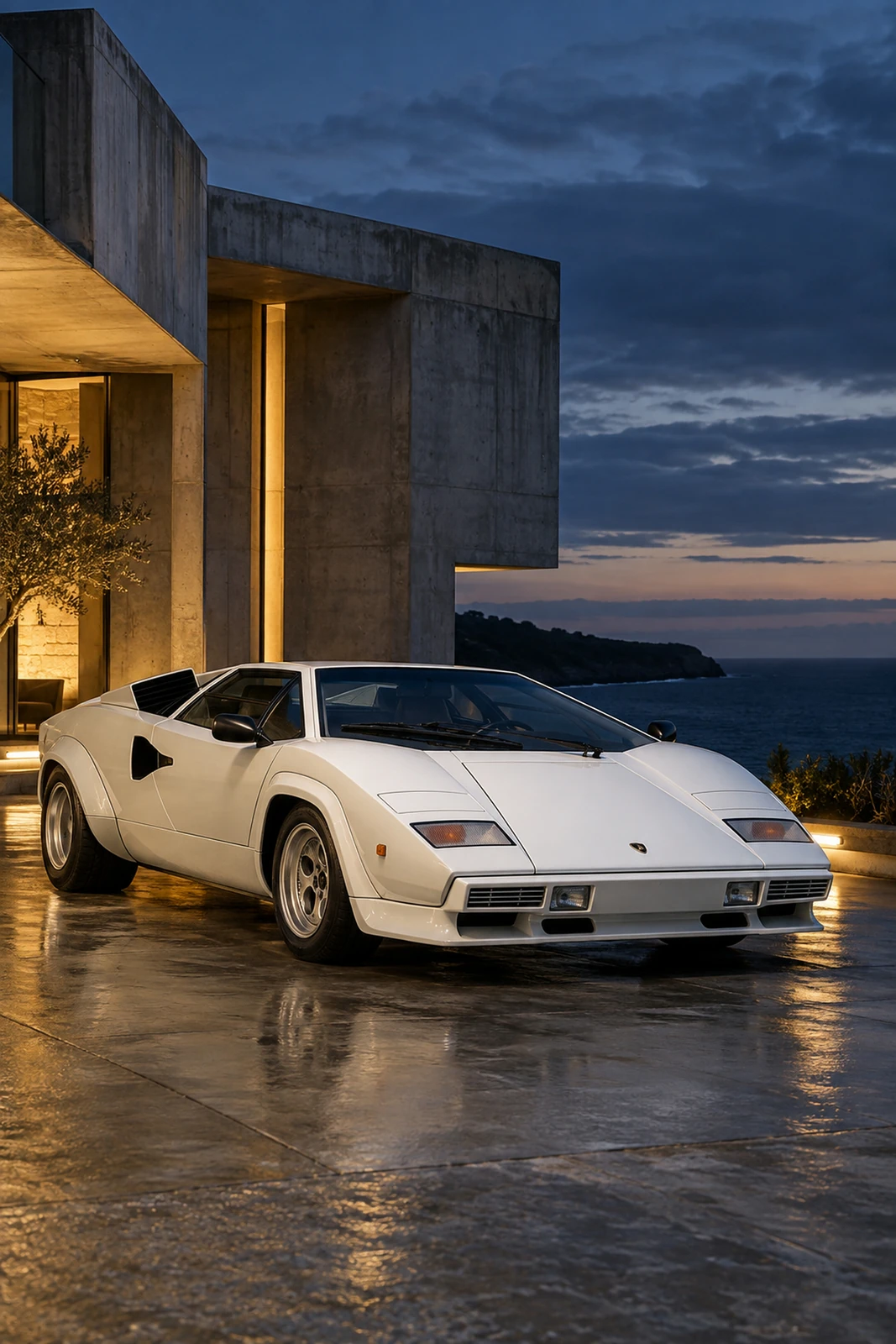 АВТО 1007797 Ламборгини-Countach-LP5000QV-бетонный-дом