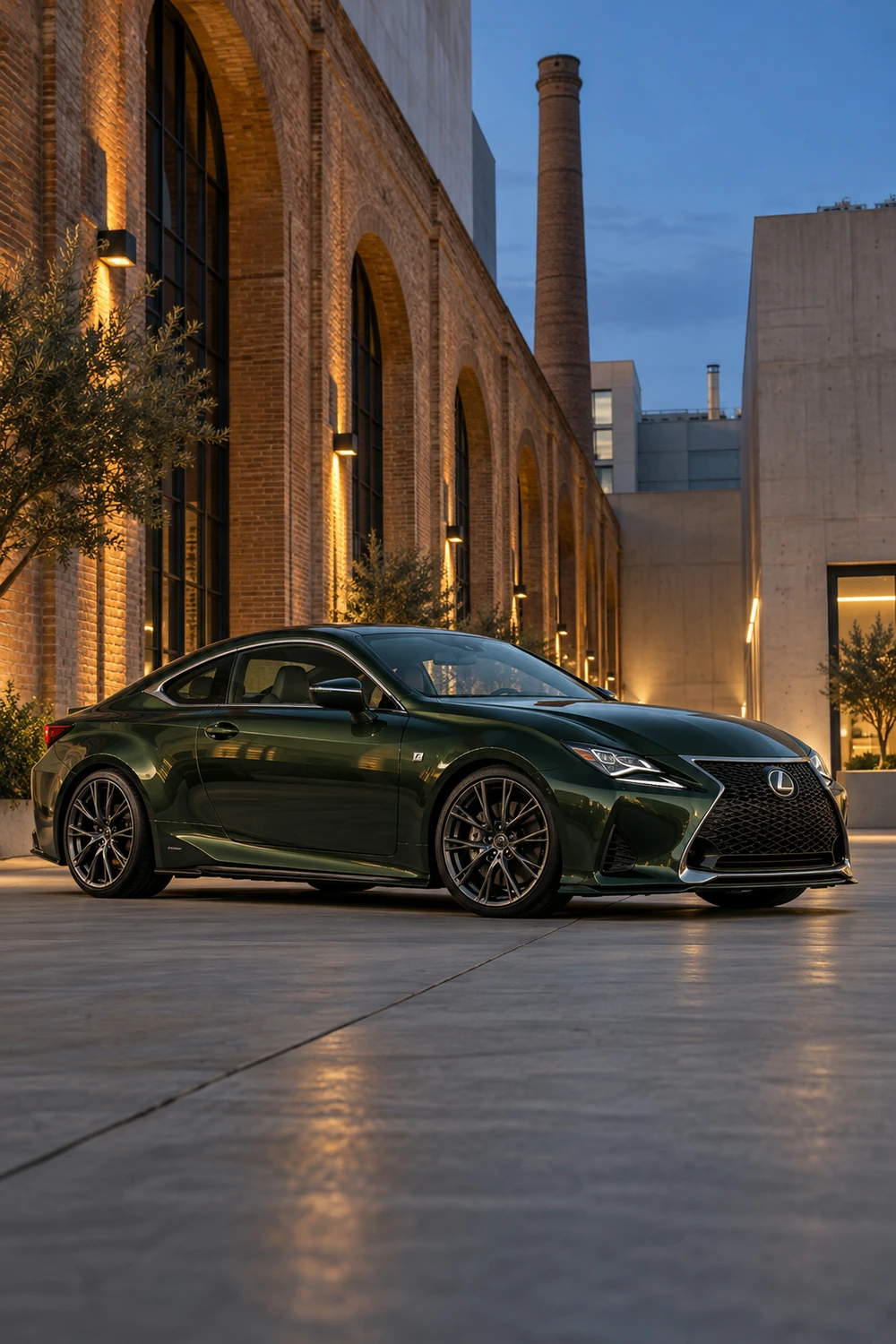АВТО 1007156 Lexus RC350 зелёный Барселона