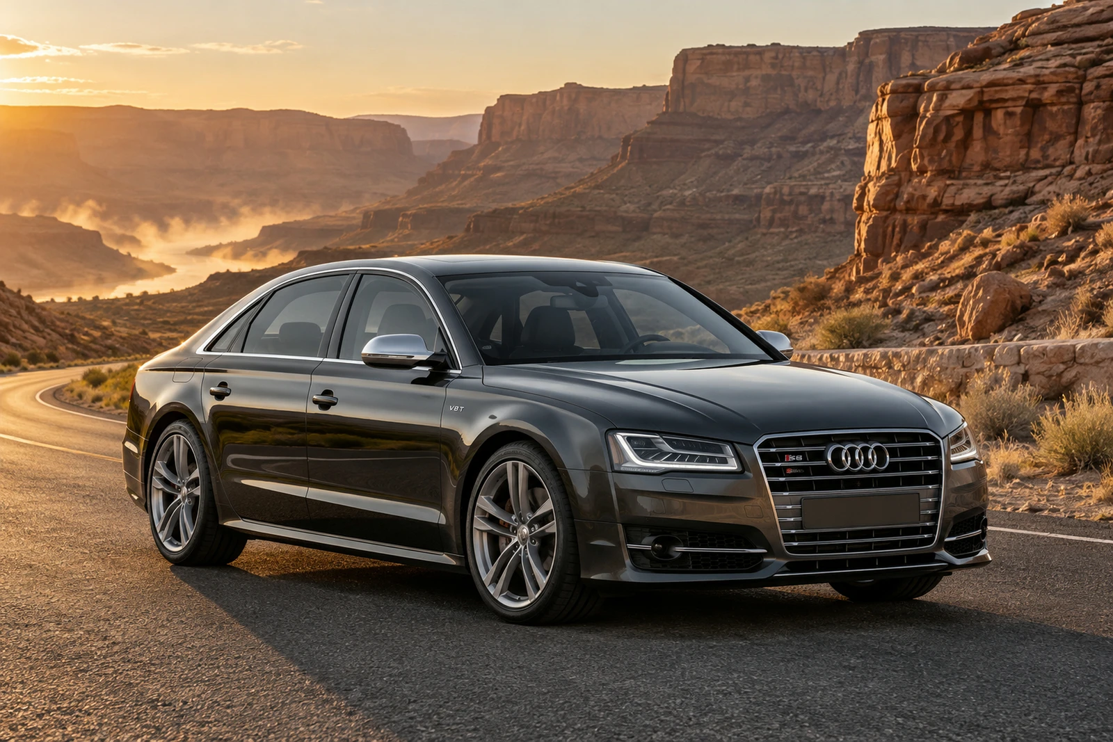 АВТО 1008438 Ауди S8 D4 графитовый Пустынный каньон