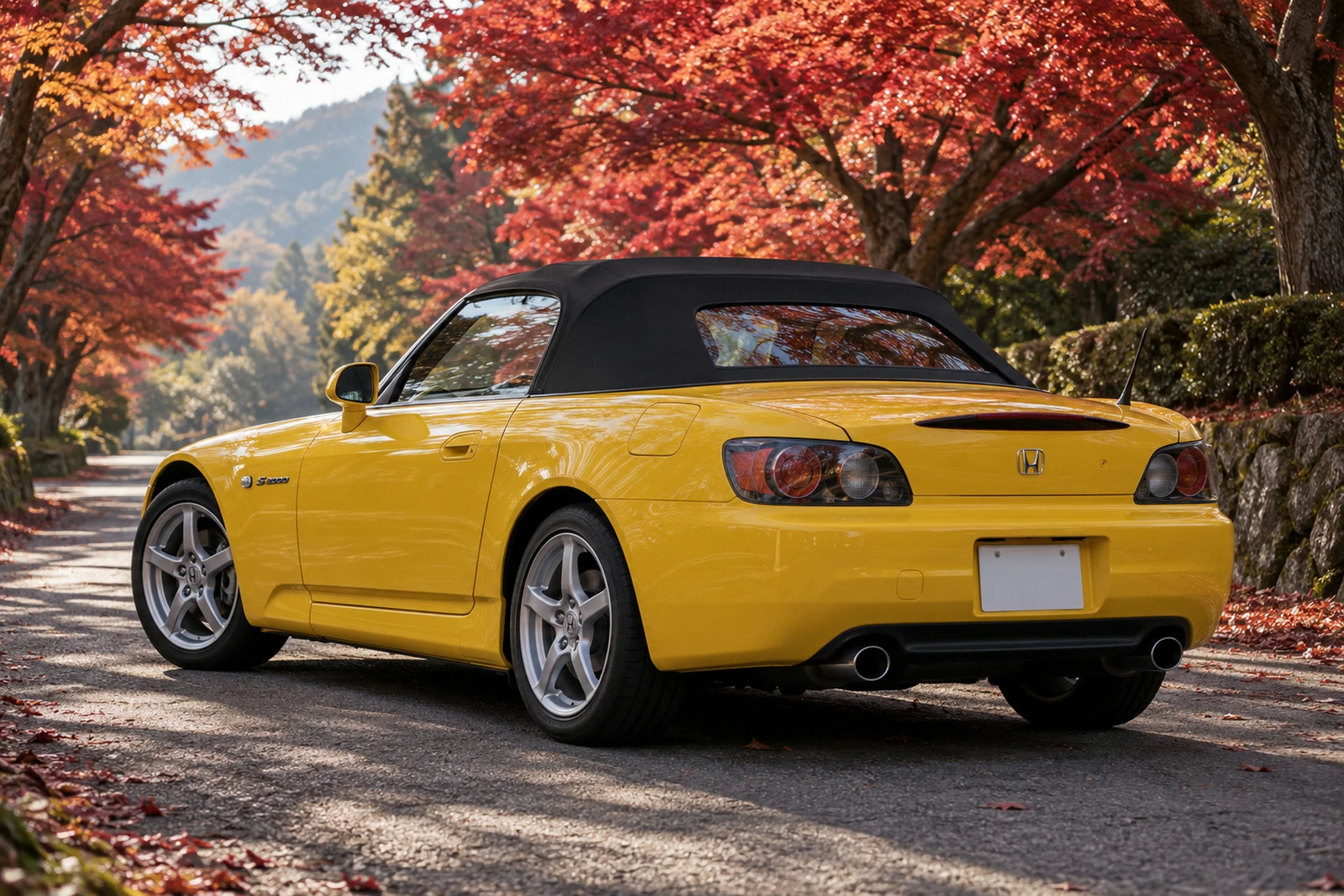 АВТО 1008238 Хонда S2000 жёлтый Кленовая аллея
