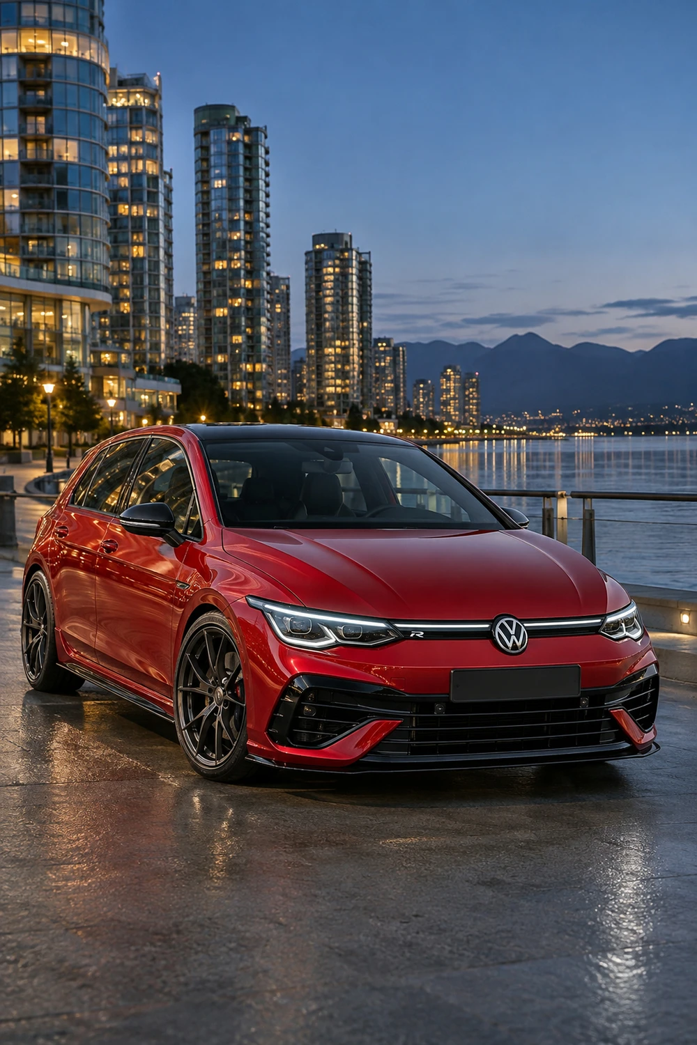 АВТО 1007166 Volkswagen Golf R Mk8 красный Ванкувер