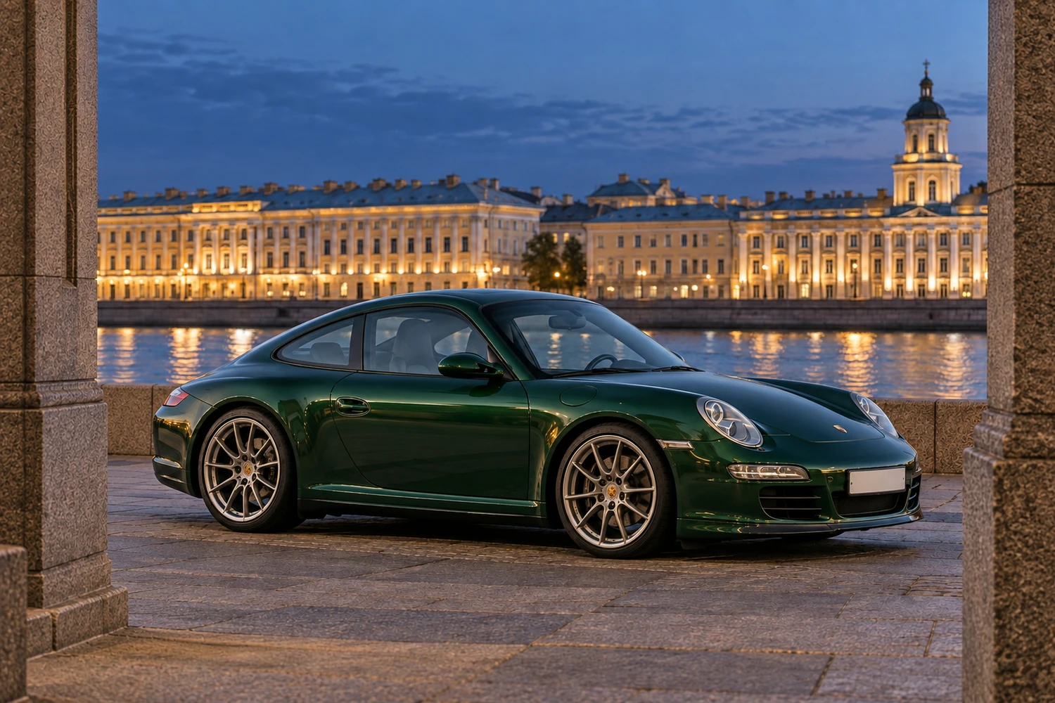 АВТО 1007180 Porsche 911 Carrera 997 зелёный Санкт Петербург