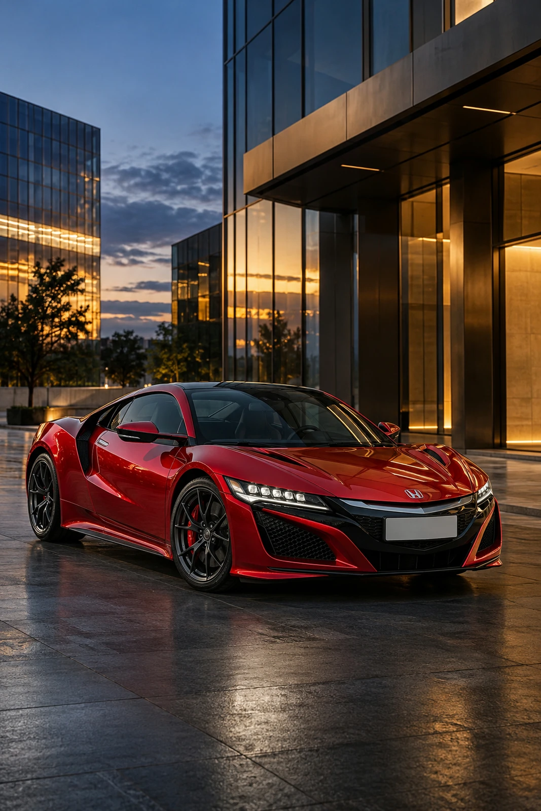 АВТО 1008427 Хонда NSX Красный Деловой квартал