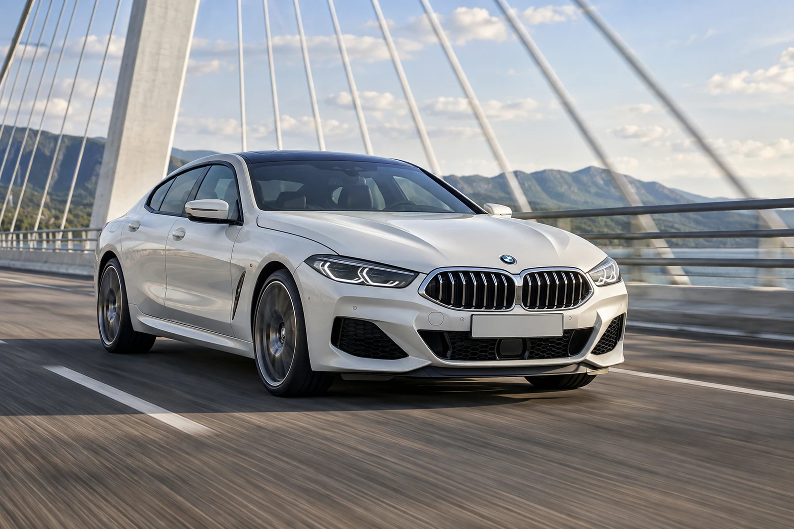 АВТО 1008114 БМВ 840i белый Мост