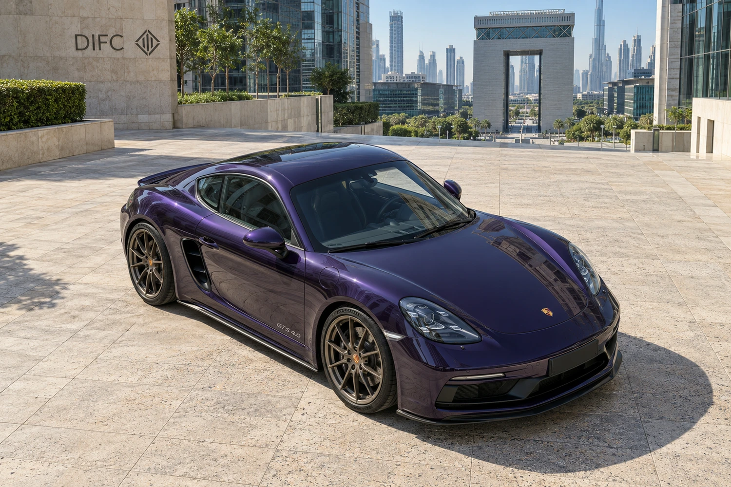 АВТО 1006858 Porsche 718 Cayman GTS фиолетовый Дубай