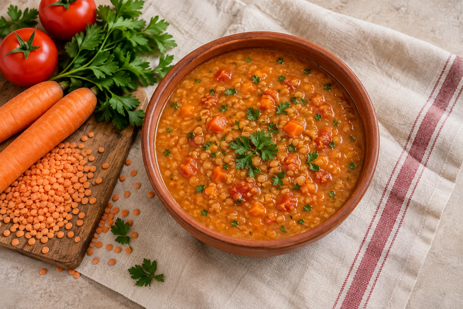 ЕДА 1000258 чечевичный суп с овощами