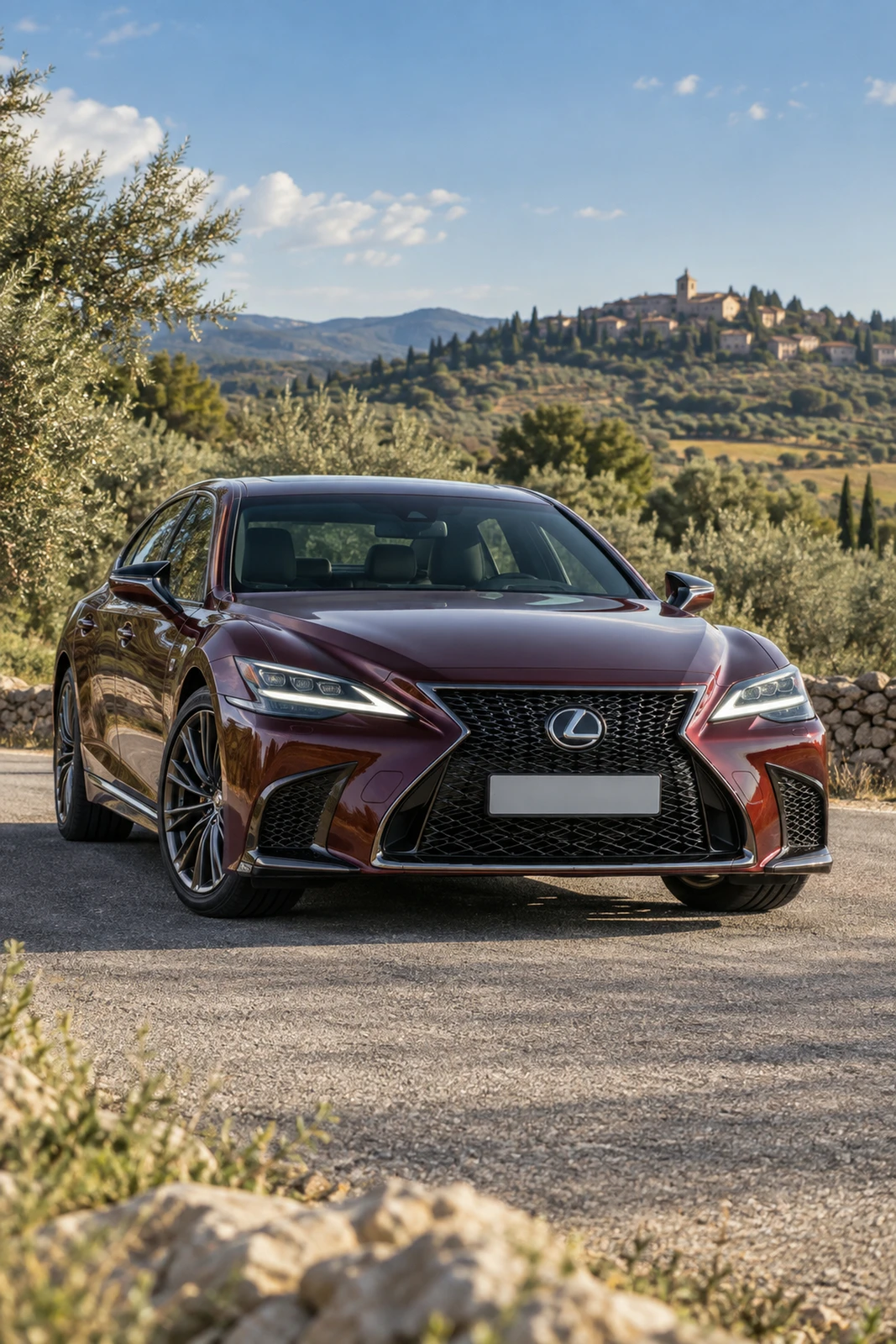 АВТО 1007951 Лексус LS500 бордовый Прованс