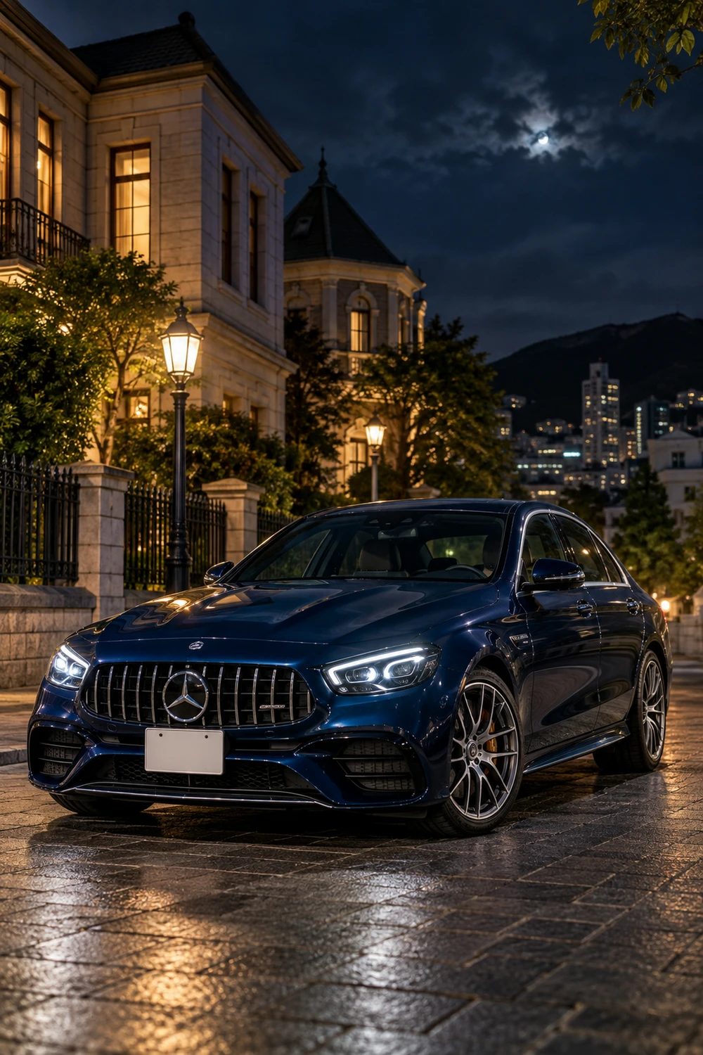 АВТО 1006921 Mercedes E63S W213 тёмно синий Кобе