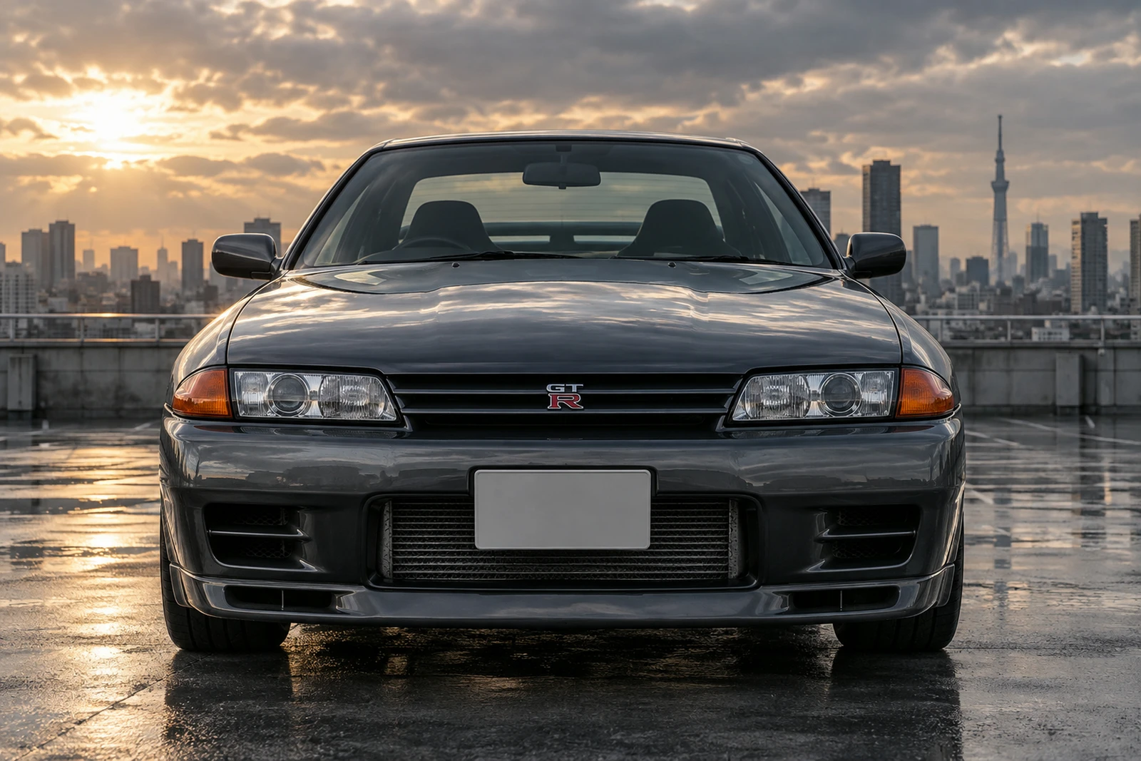 АВТО 1008144 Ниссан Скайлайн R32 графитовый Токио