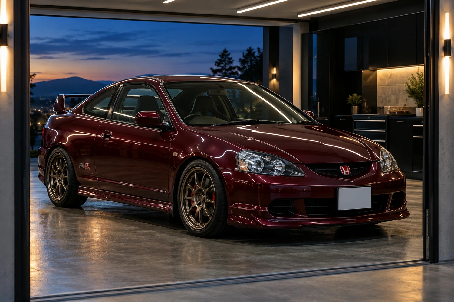 АВТО 1006949 Honda Integra Type R DC5 бордовый студия детейлинга