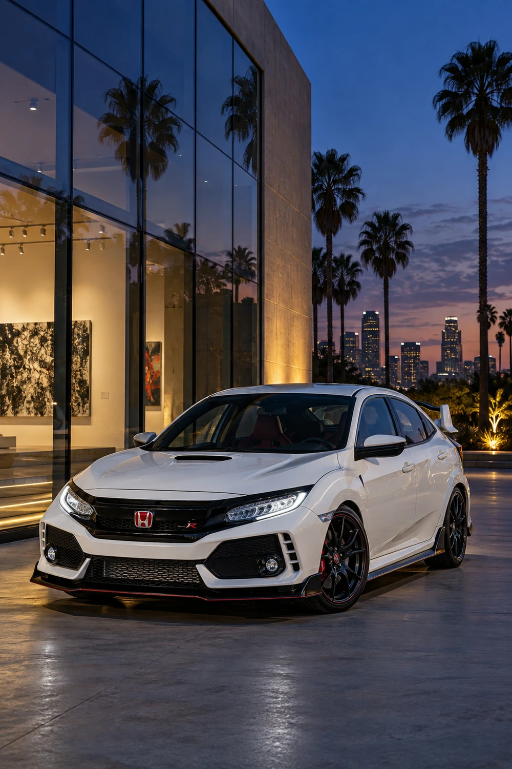 АВТО 1007307 Honda Civic Type R FK8 белый Лос Анджелес