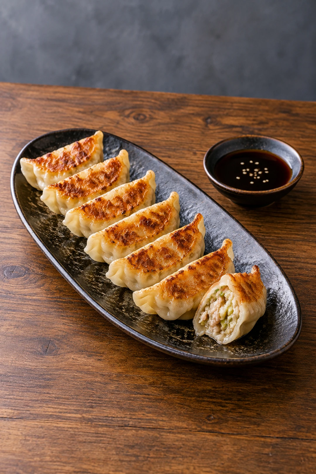 ЕДА 1000409 жареные гёдза с соевым соусом
