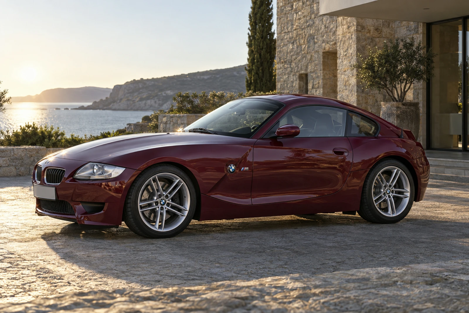 АВТО 1008218 БМВ Z4M бордовый Утренний отель