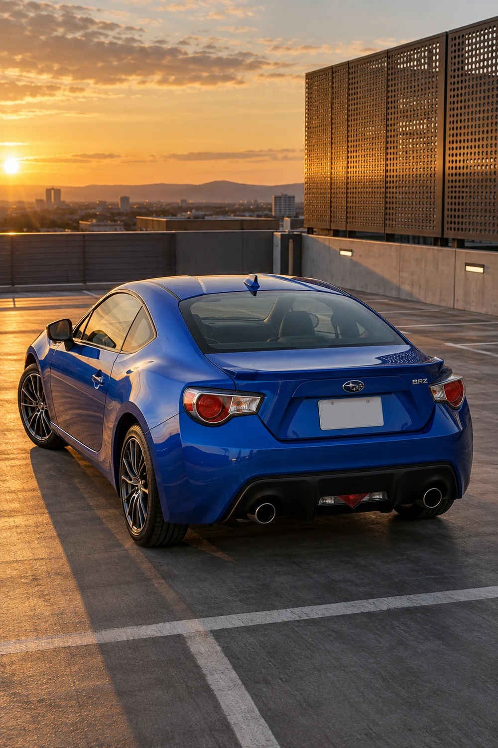 АВТО 1007112 Subaru BRZ ZC6 синий крыша паркинга