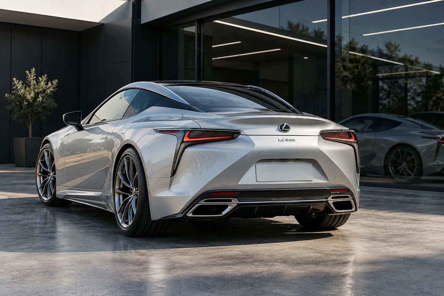 АВТО 1006846 Lexus LC500 2021 серебристый студия детейлинга