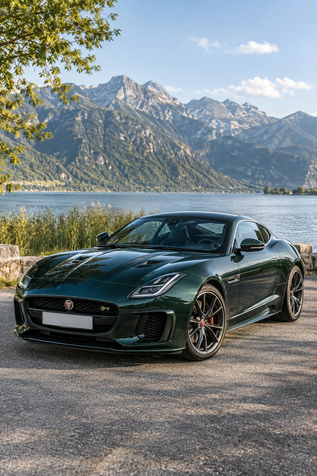 АВТО 1008091 Ягуар FType зелёный Австрийское озеро
