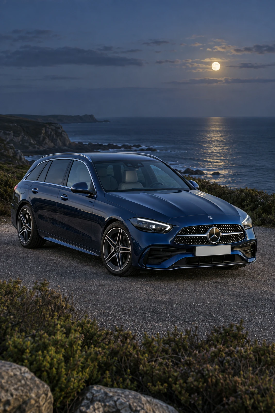 АВТО 1008061 Мерседес C300 синий Лунное побережье