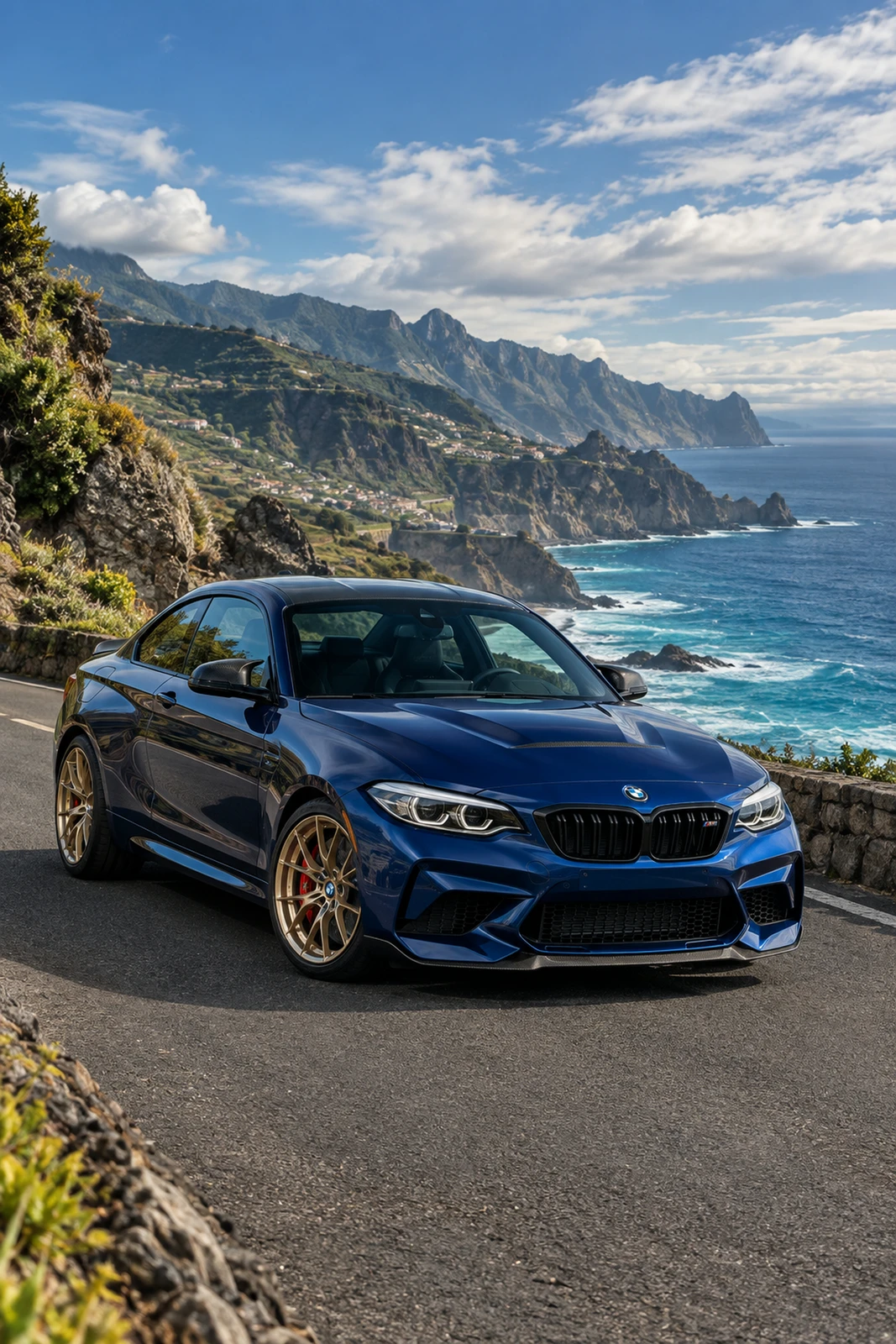 АВТО 1008433 БМВ M2 CS F87 синий Скалы Атлантики
