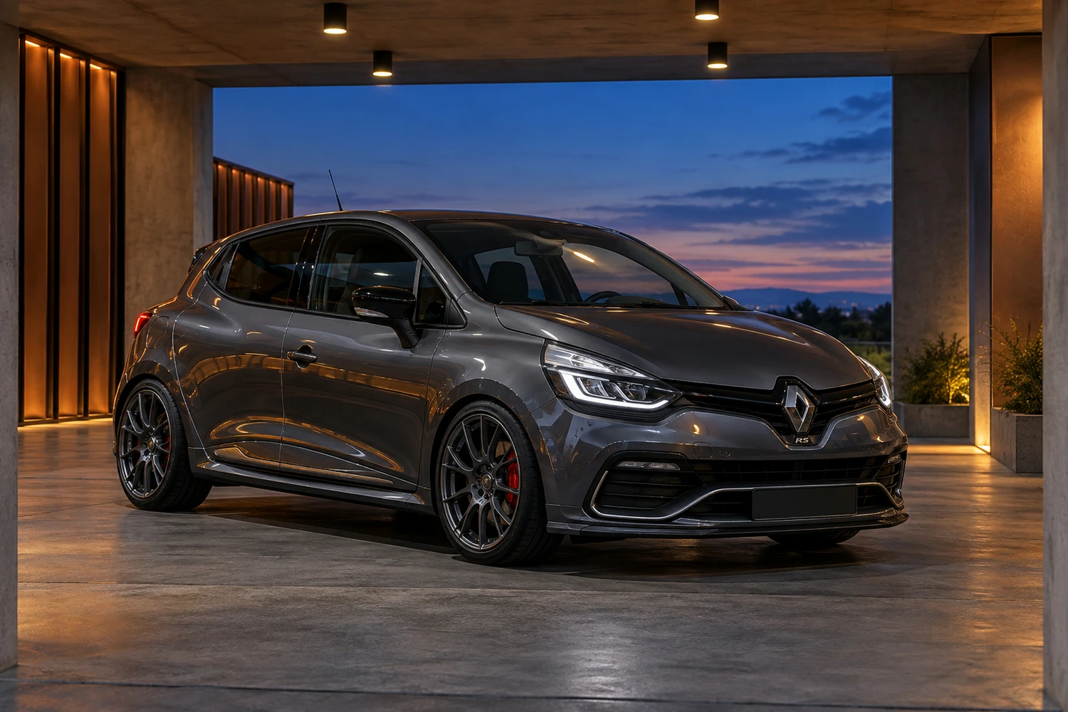АВТО 1006821 Renault Clio RS IV графитовый медный паркинг