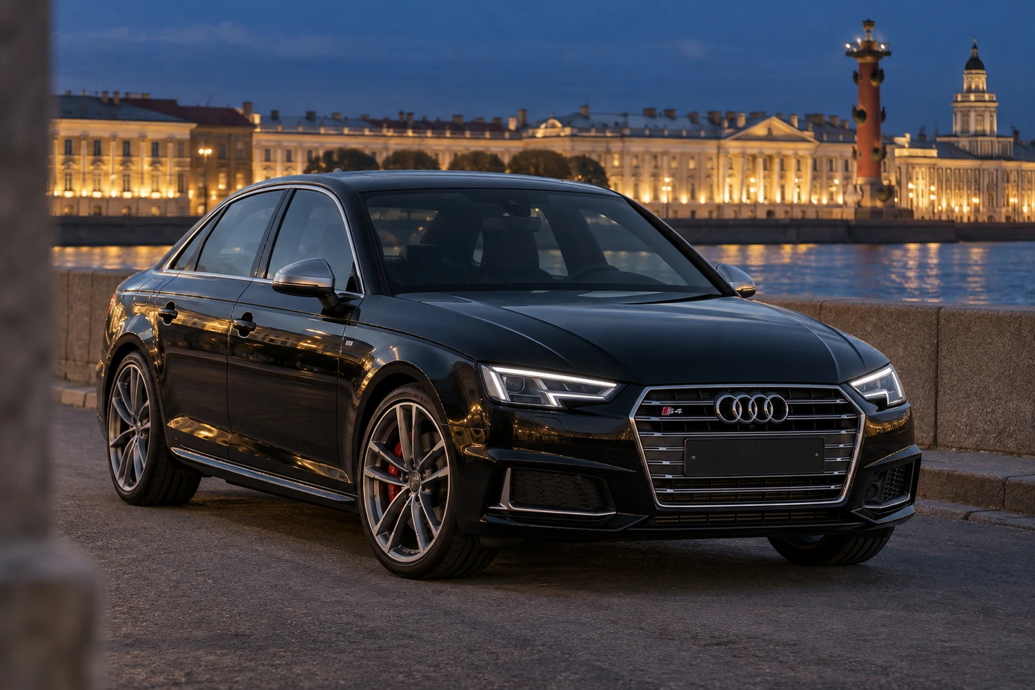 АВТО 1006770 Audi S4 B9 чёрный Санкт Петербург