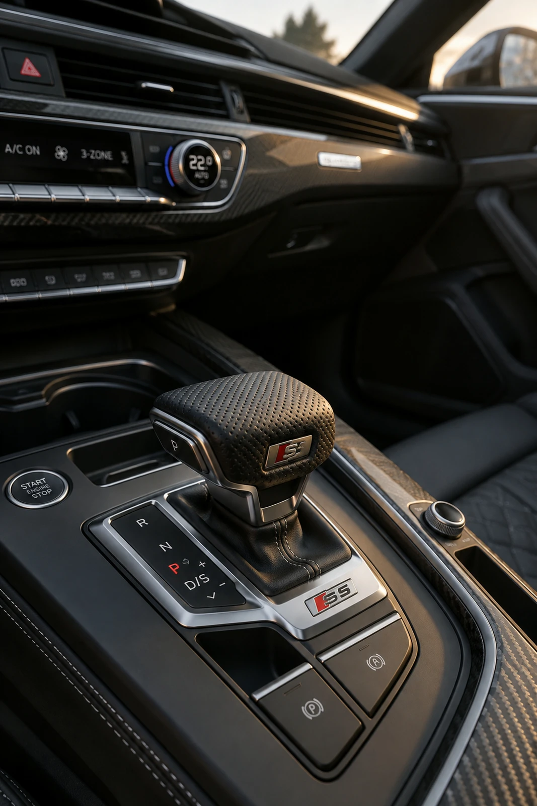 АВТО 1007865 Ауди S5 шампань Центральная консоль