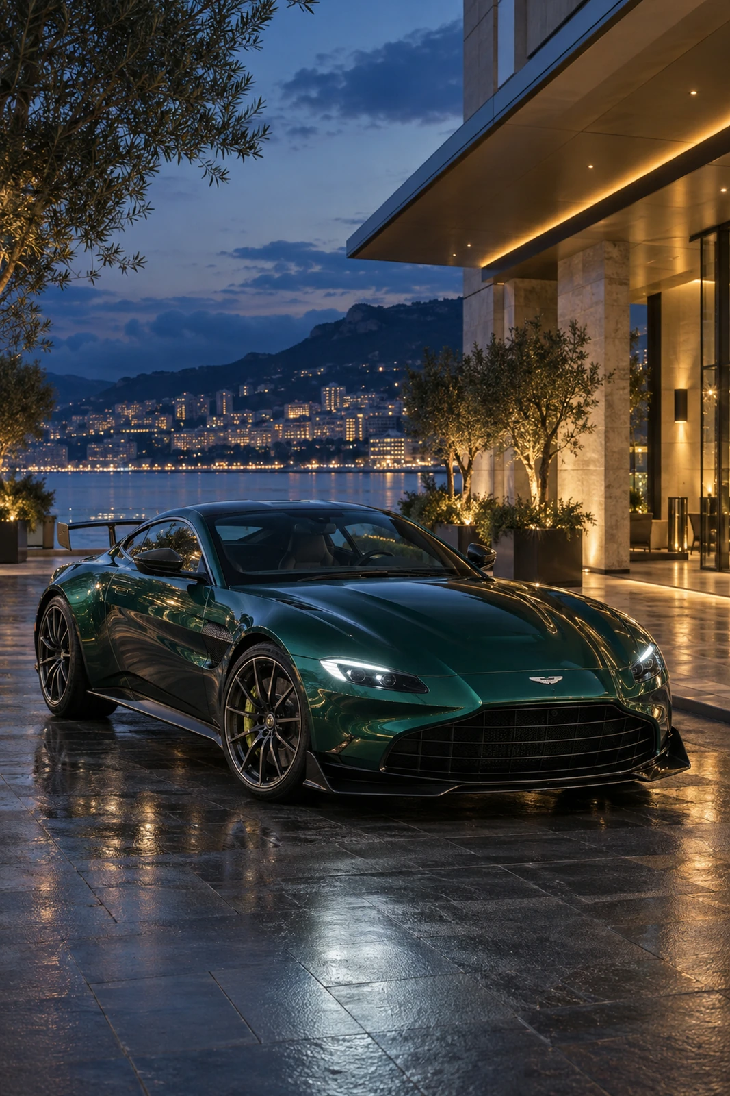 АВТО 1007711 Астон-Мартин-Vantage-blue-hour