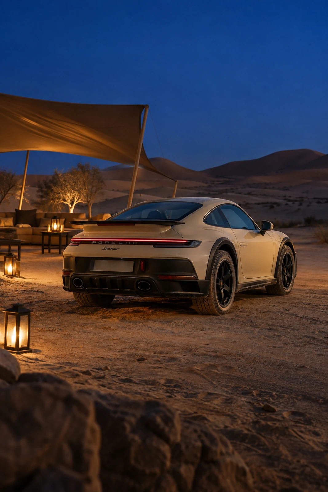 АВТО 1007773 Порше-911-Dakar-пустынный-лагерь