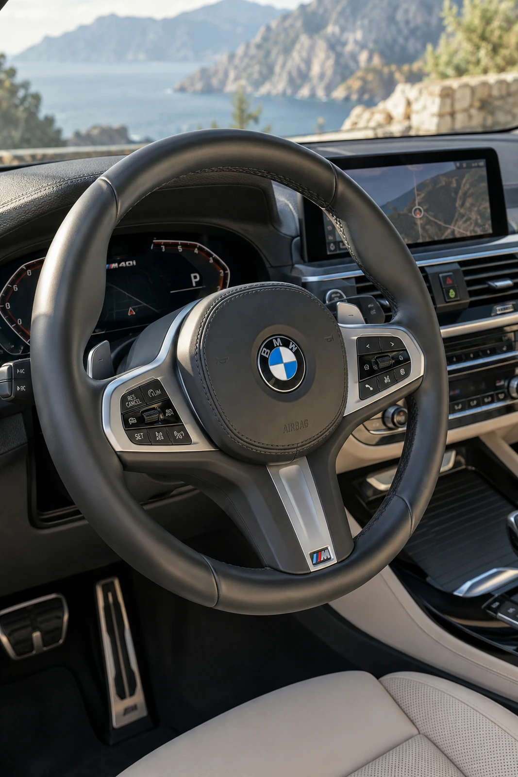 АВТО 1007845 БМВ X3 шампань Руль и приборы