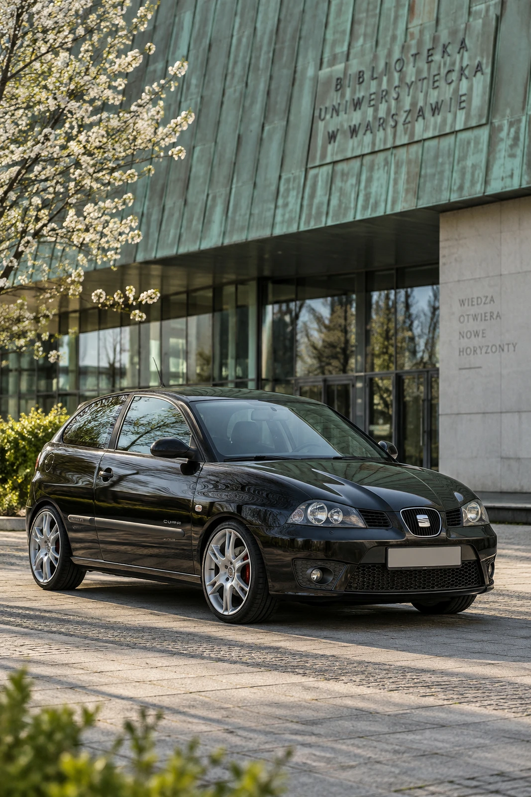 АВТО 1008677 Сеат Ibiza Cupra 6L чёрный Варшавская современная библиотека