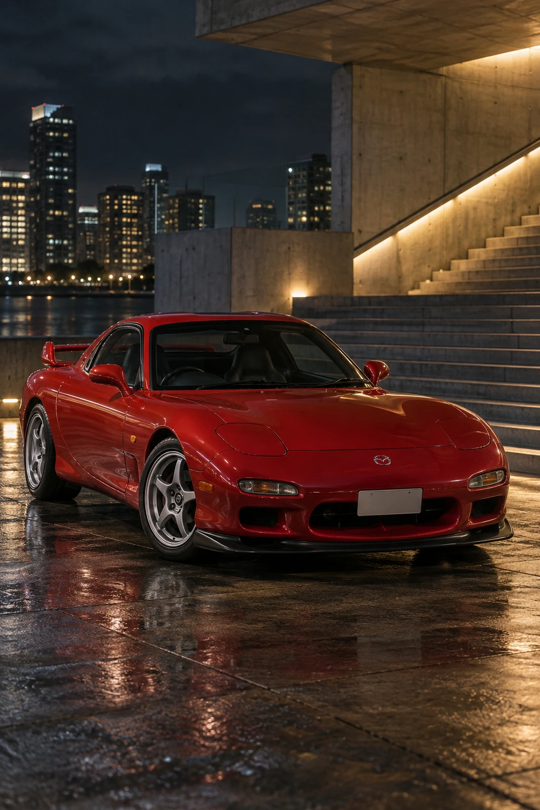 АВТО 1008163 Мазда RX7 FD красный Ночная геометрия
