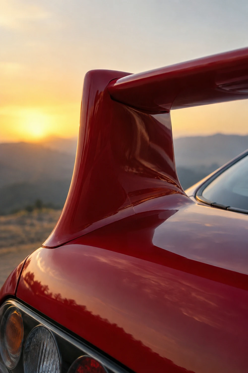АВТО 1007142 Toyota Supra A80 красный корень спойлера
