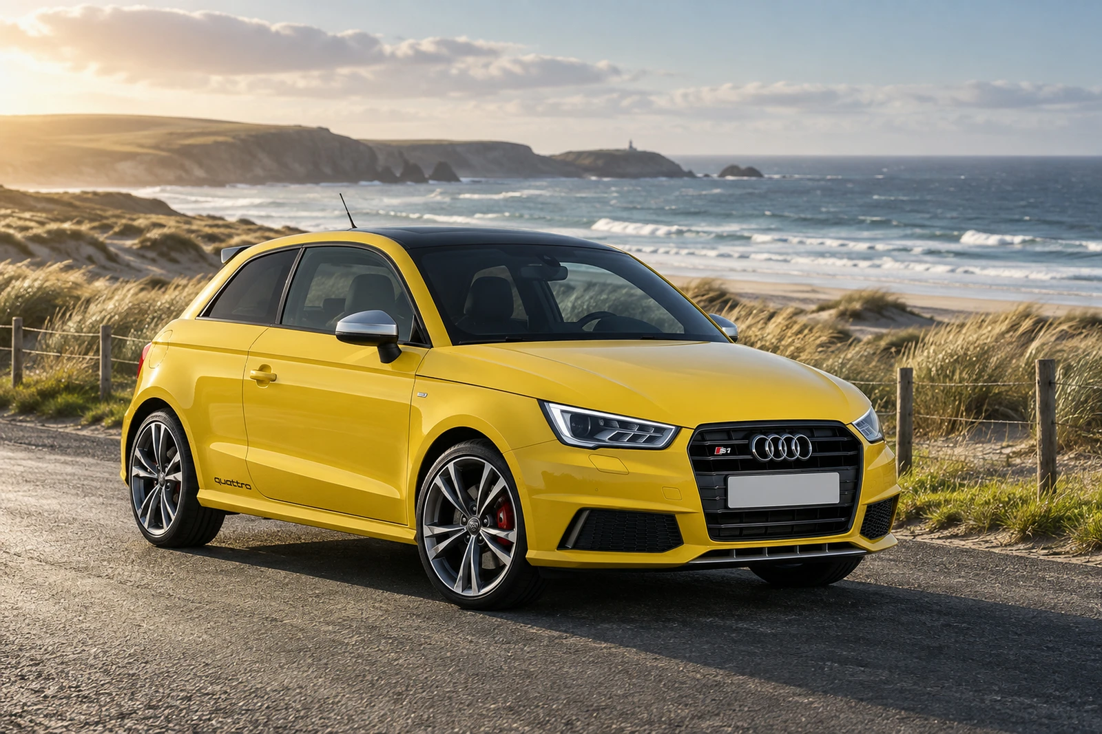 АВТО 1008488 Ауди S1 Quattro жёлтый Океанские дюны