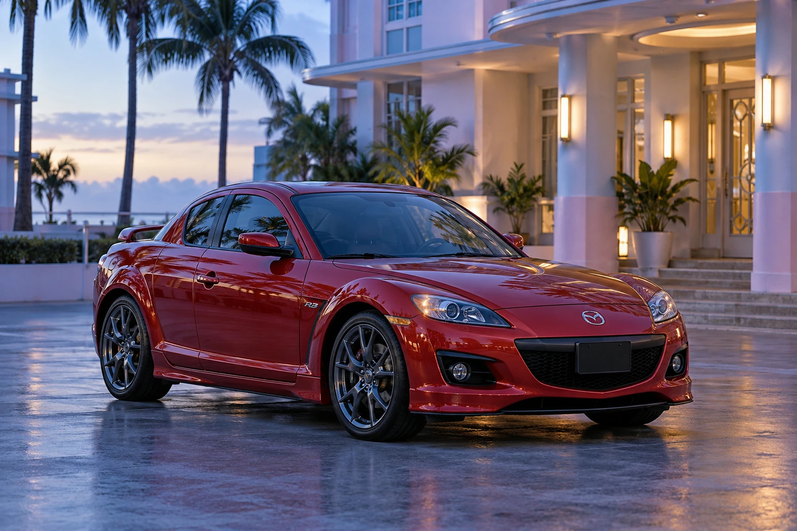 АВТО 1008600 Мазда RX8 R3 красный Майами ар деко