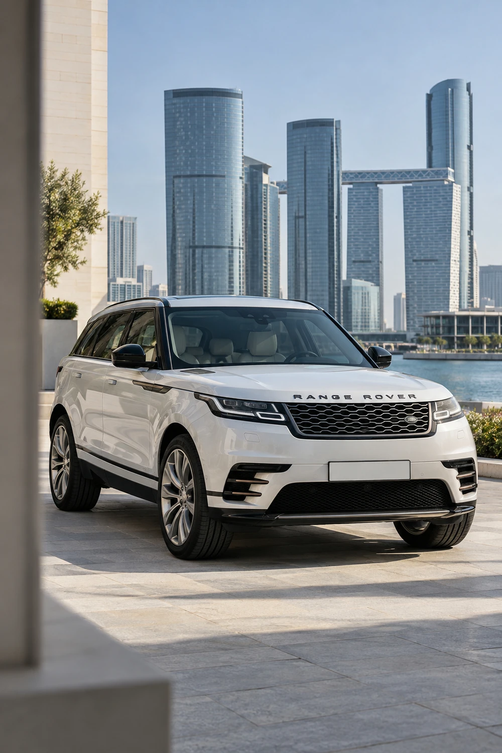 АВТО 1007169 Range Rover Velar жемчужный белый Абу Даби