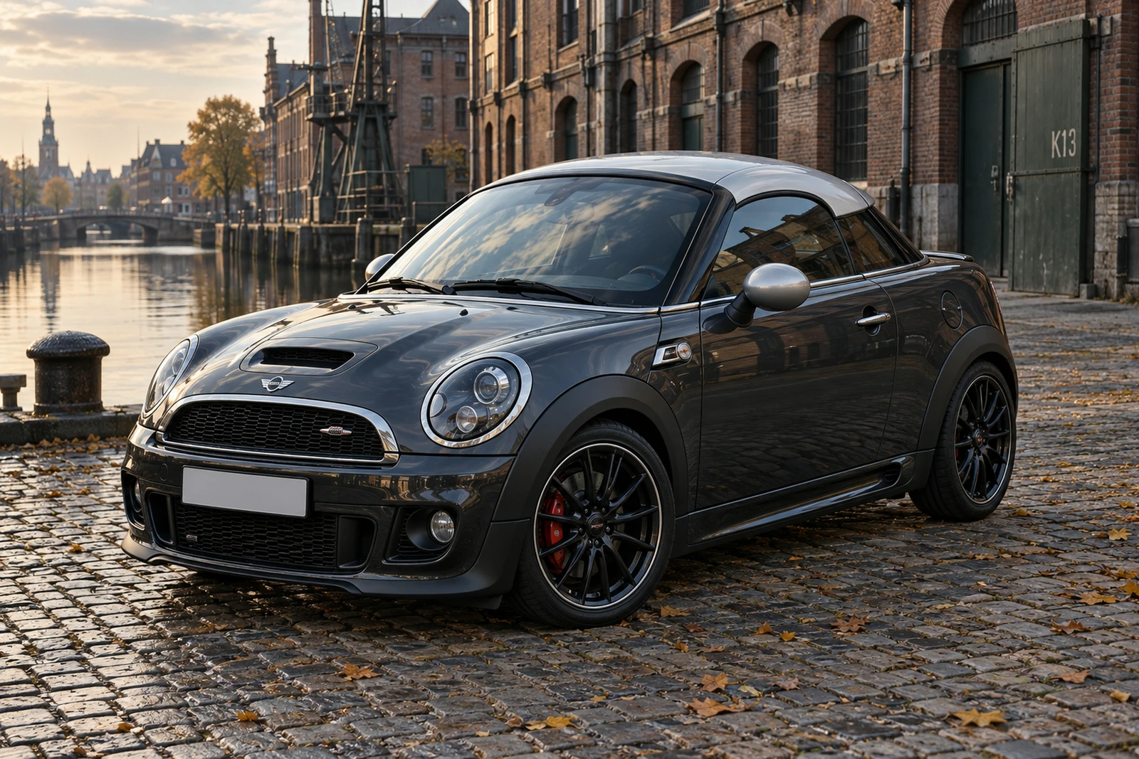 АВТО 1008624 Мини Coupe JCW серый Амстердамский кирпичный причал