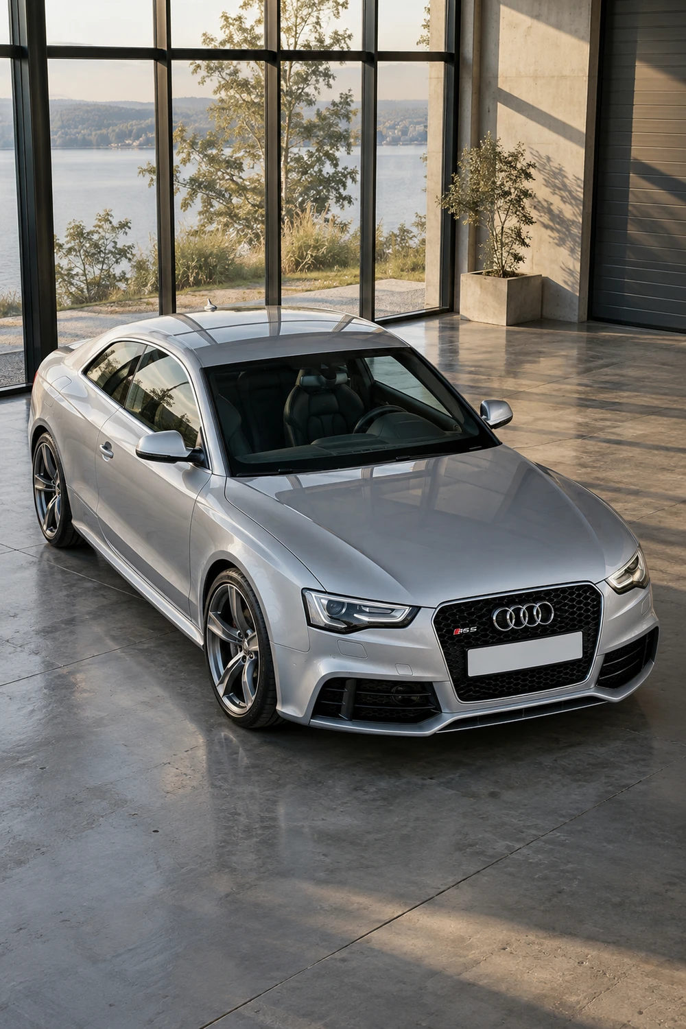 АВТО 1007373 Audi RS5 B8 серебристый стеклянный бокс