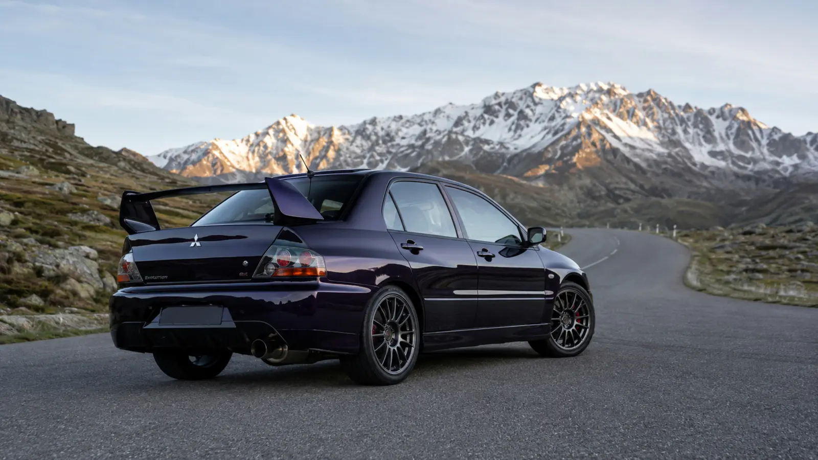 АВТО 1003178 фиолетовый Mitsubishi Lancer Evolution IX целиком премиальный кадр