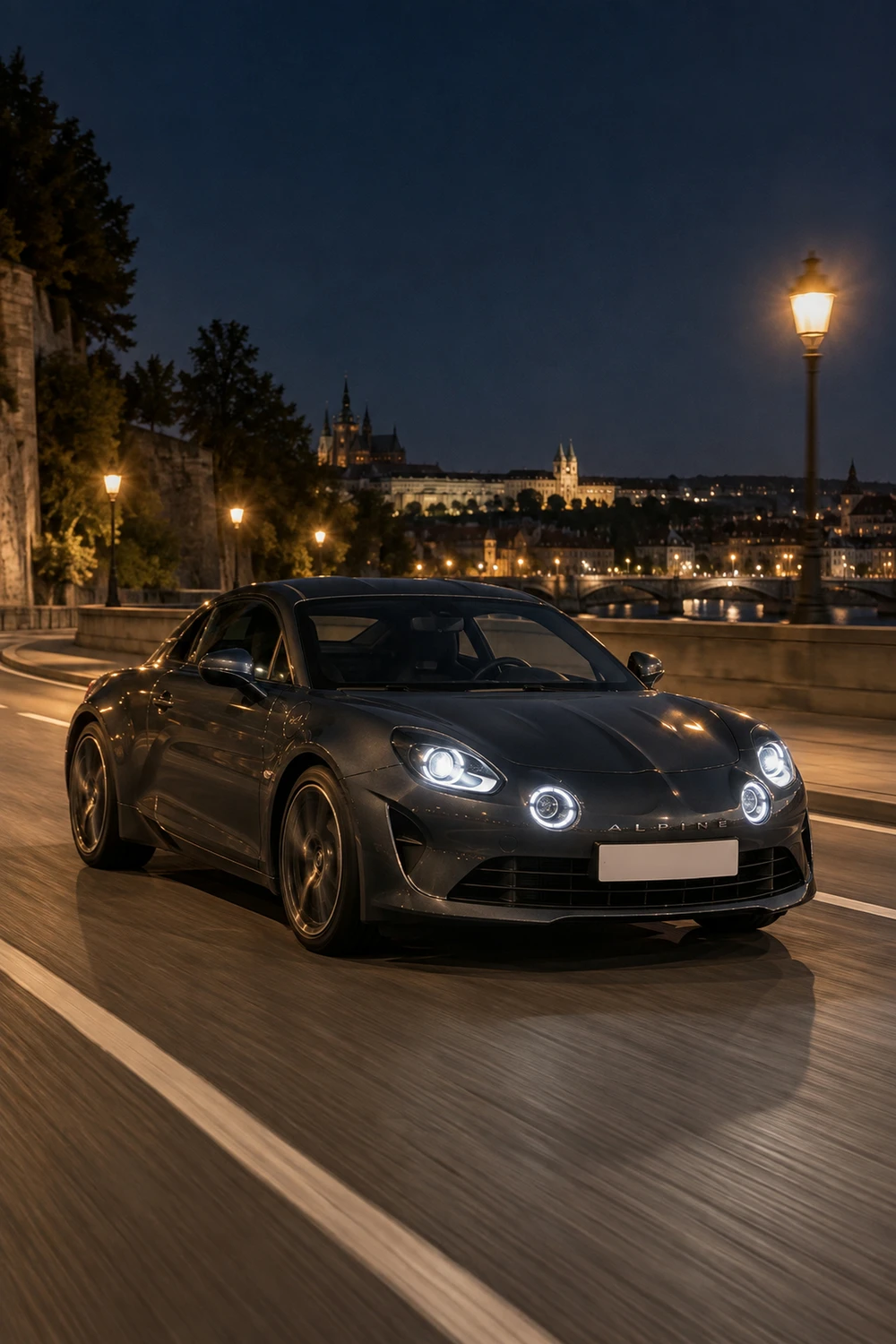 АВТО 1007383 Alpine A110 графит ночной проезд