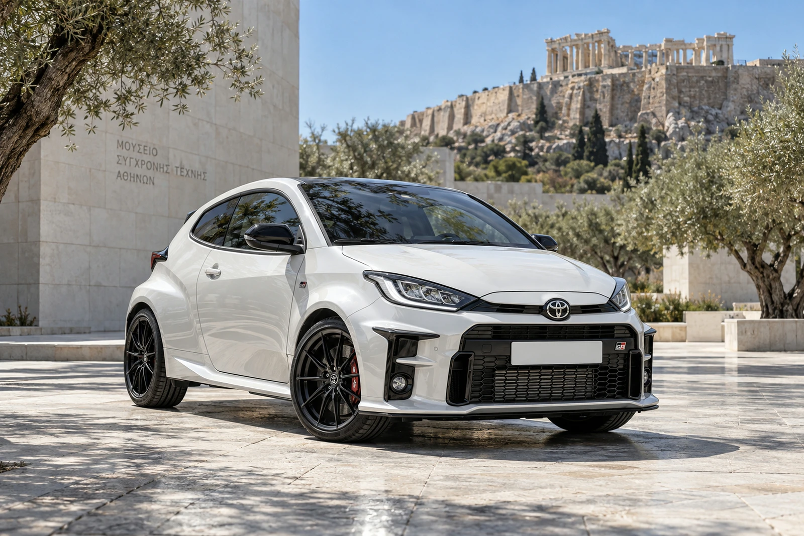АВТО 1008640 Тойота GR Yaris белый Афинский культурный центр