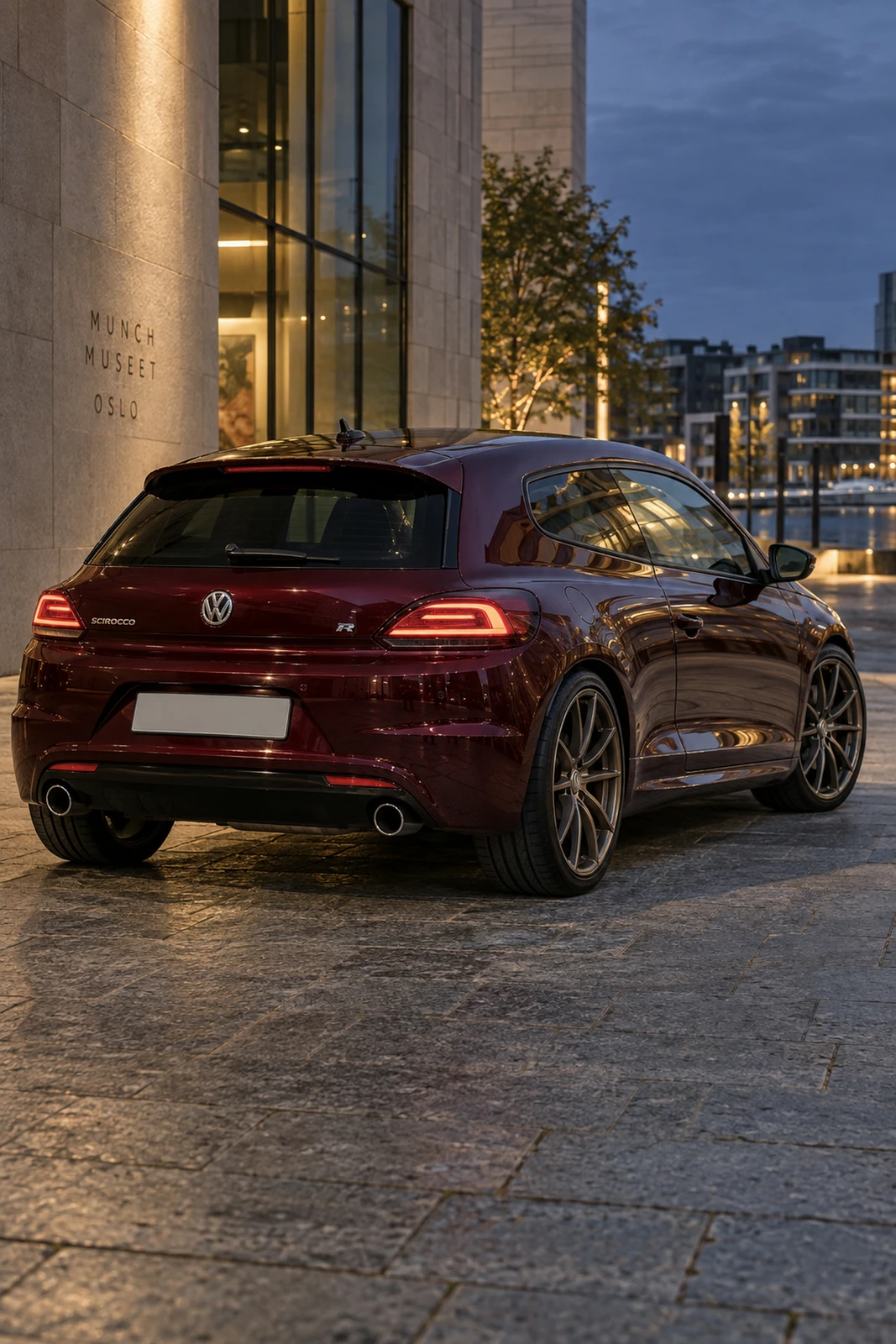 АВТО 1007877 Фольксваген Сирокко бордовый Осло