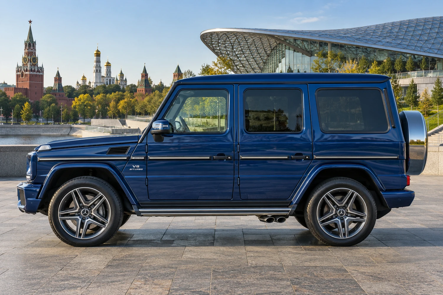 АВТО 1007215 Mercedes G63 AMG W463 синий Москва