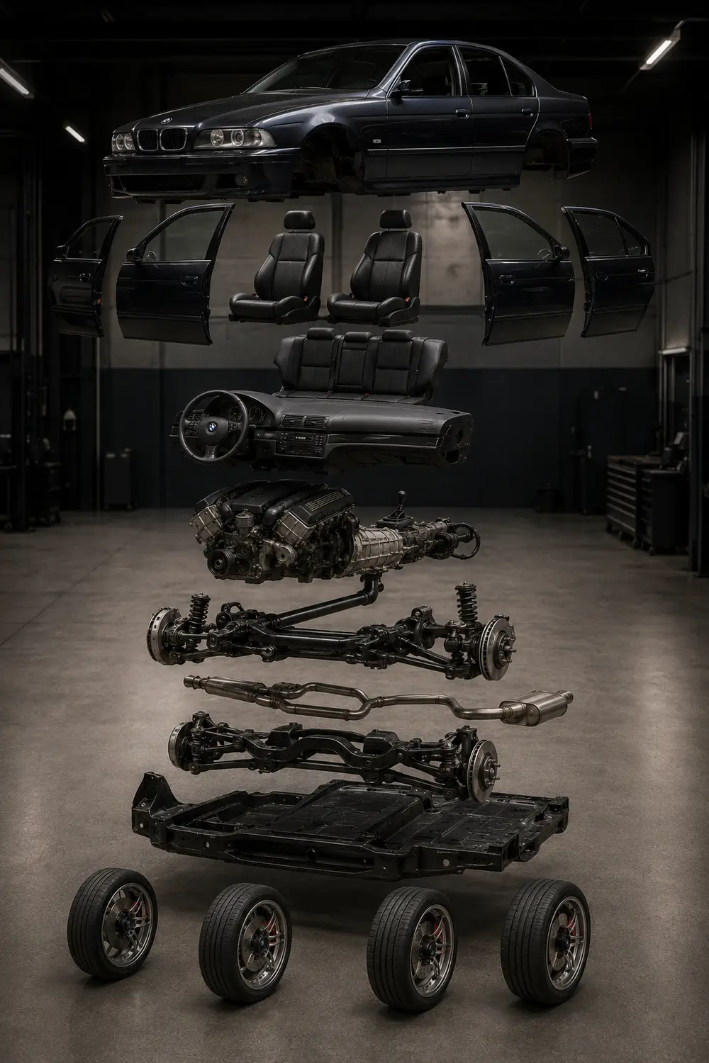 АВТО 1003961 exploded view BMW M5 E39 в тюнинг мастерской
