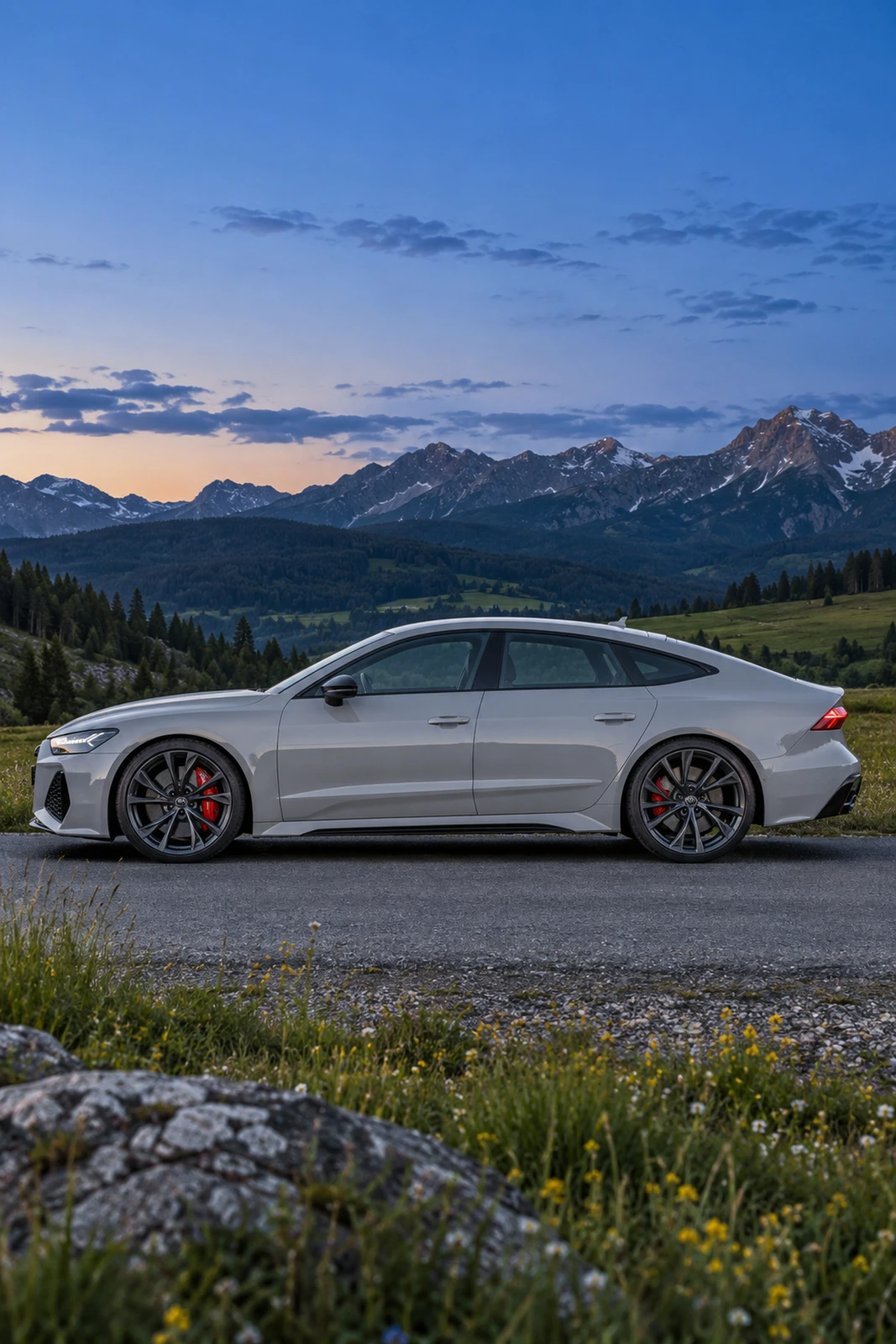 АВТО 1007921 Ауди RS7 светло-серый Горный луг